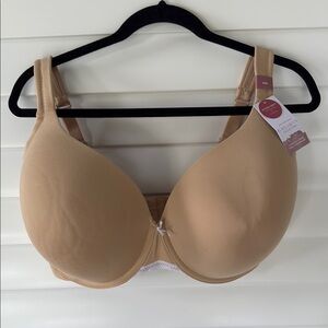 Cacique Women's ‎  Modern collection lightly lined Full coverage Tan Bra Sz 40H